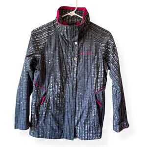 Columbia Girls Interchange Waterproof Jacket Gray Pink 10/12